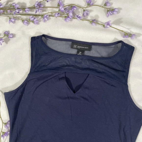 NEW INC International‎ Concepts [ Petite PS Small ] Keyhole Illusion Top - Picture 3 of 8